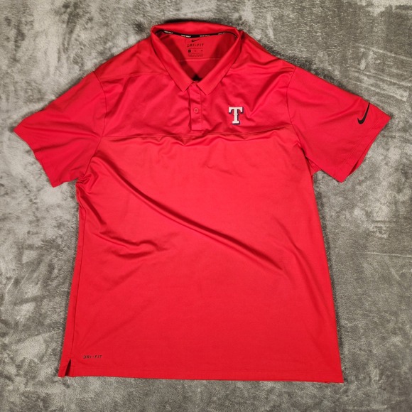 Nike Other - Nike Golf Polo Shirt Mens XL Red Excellent Texas Rangers MLB Dri-FIT 942881-657
